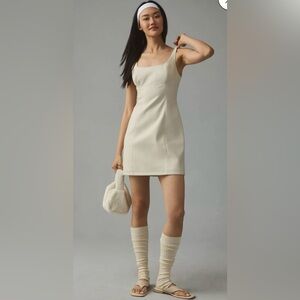 Maeve faux leather mini dress